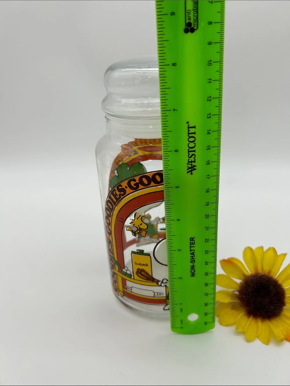 Snoopy Vintage Goodies Glass Jar Peanuts Snoopy & Woodstock design, a Must Have!